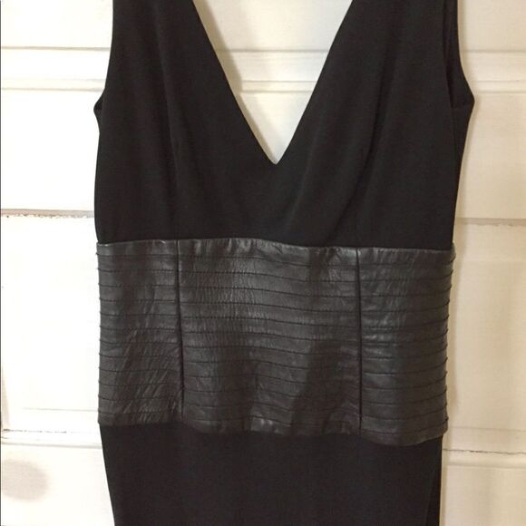 BCBG Faux Leather Corset Dress - Picture 2 of 7